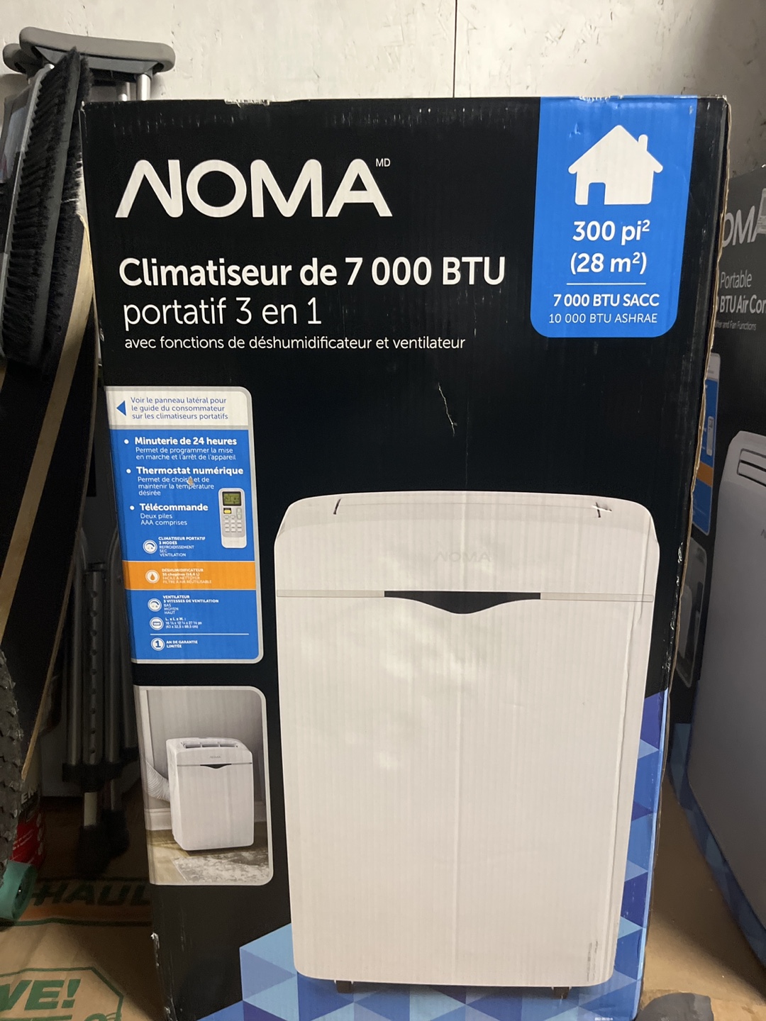 NOMA 7000 BTU 3-in-1 Portable Air Conditioner