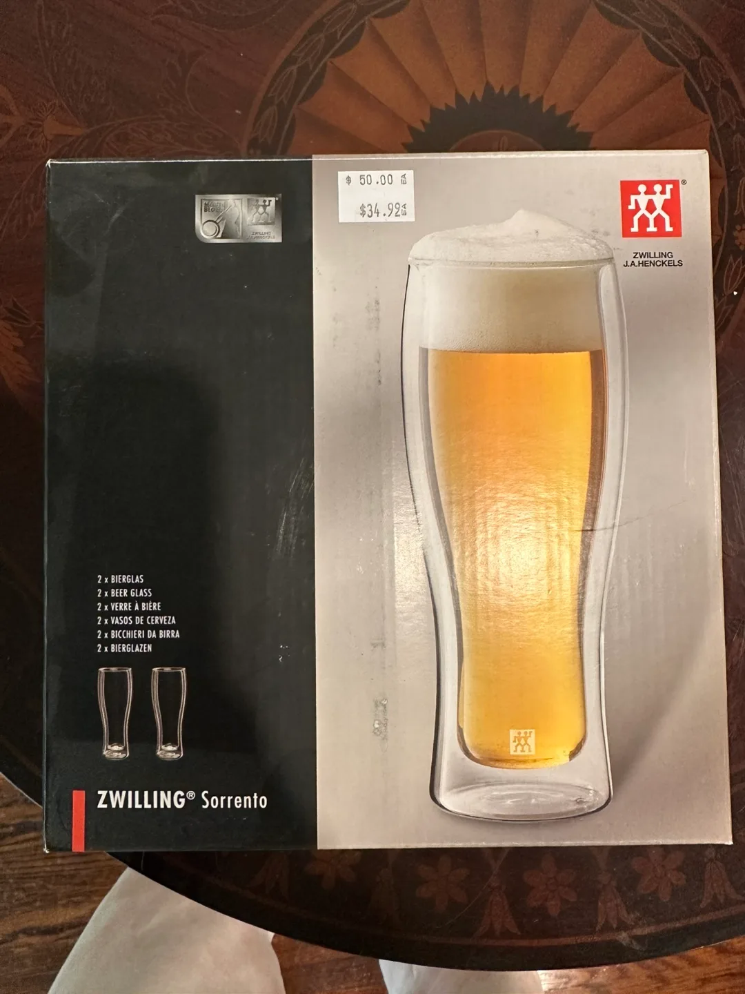 Zwilling Sorrento Double-Walled Beer Glasses - Set of Two thumbnail