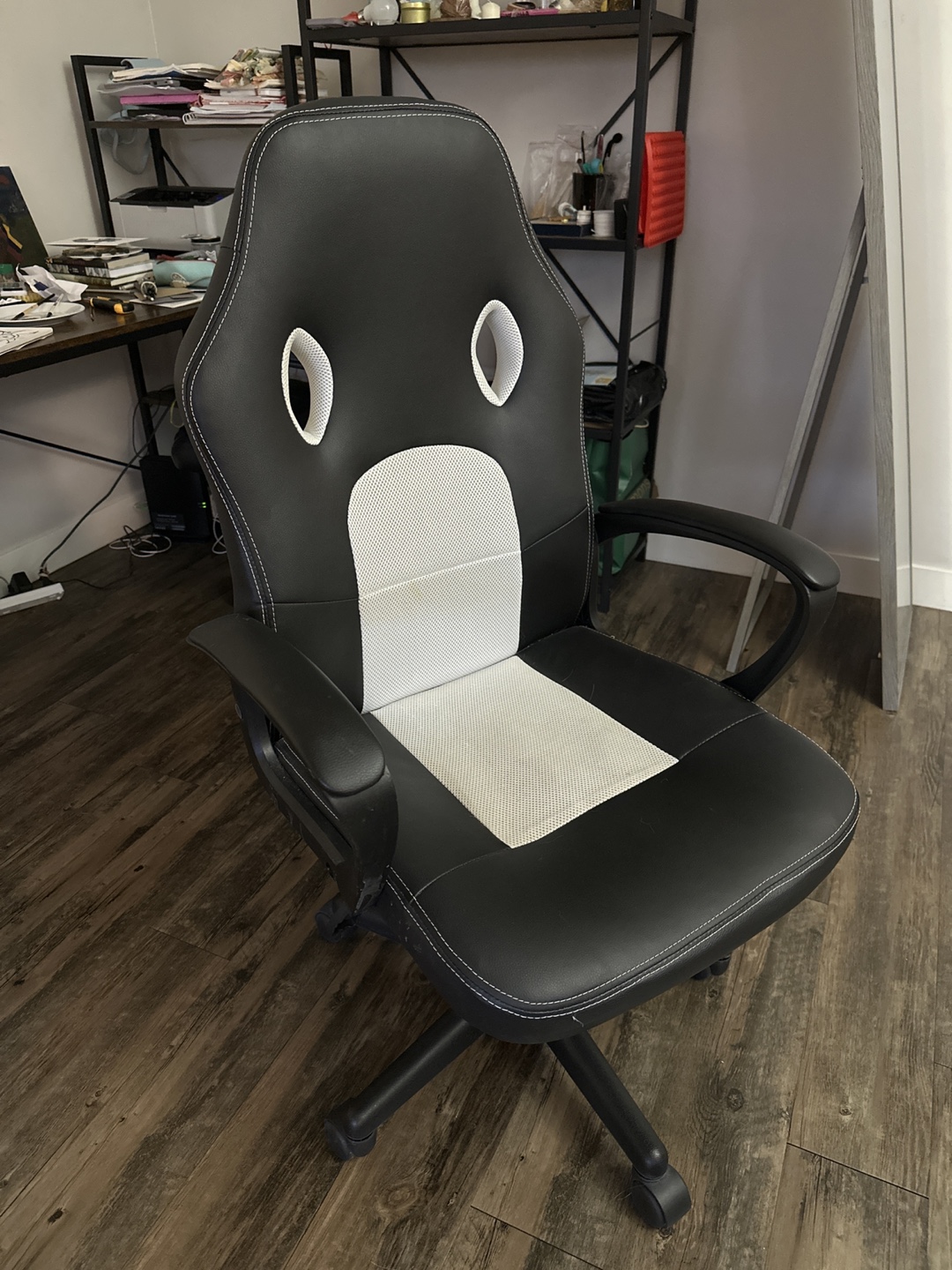Black and White Office Chair - photo 3