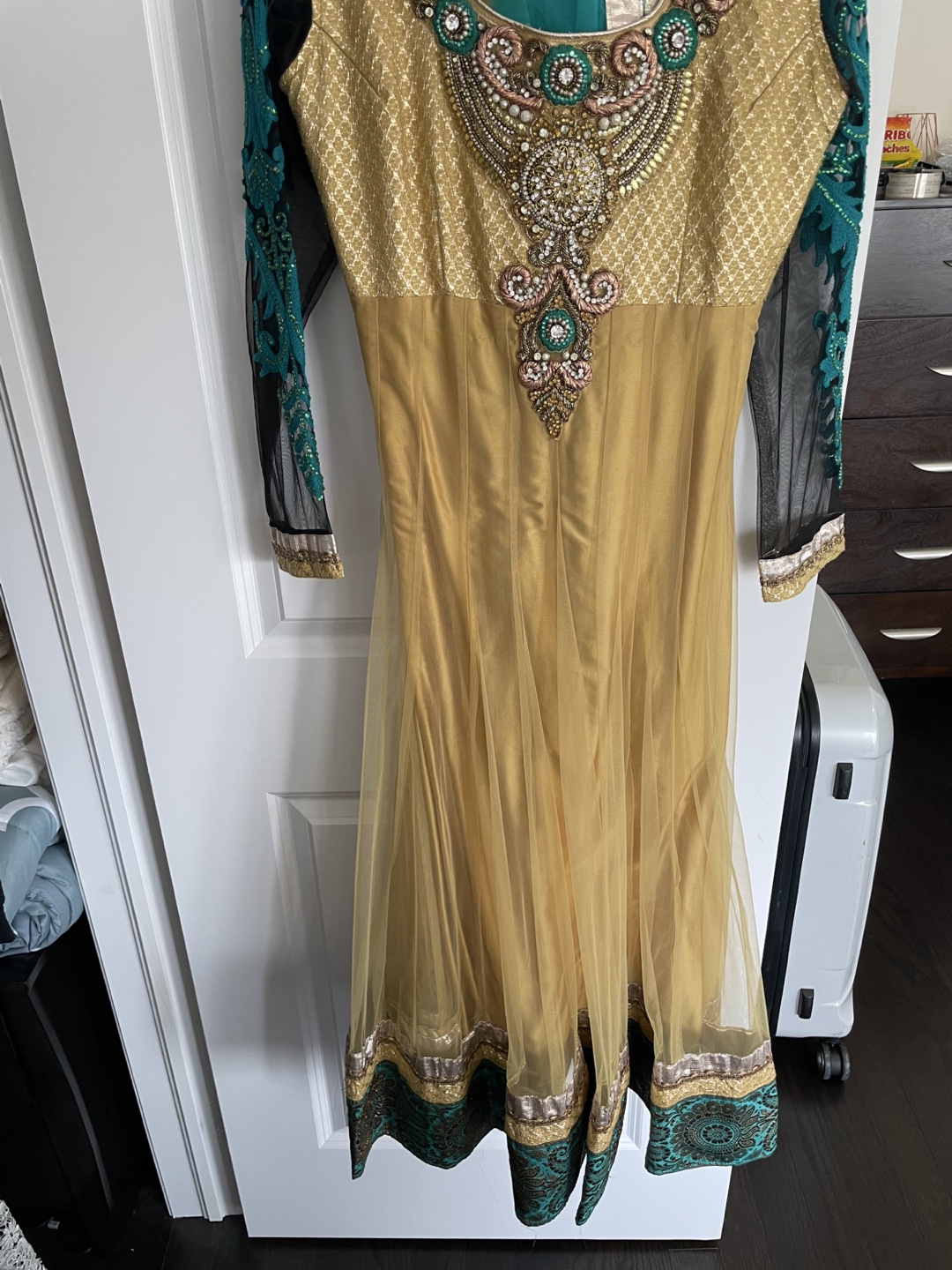 Gorgeous Gold Embroidered Shalwar Kameez