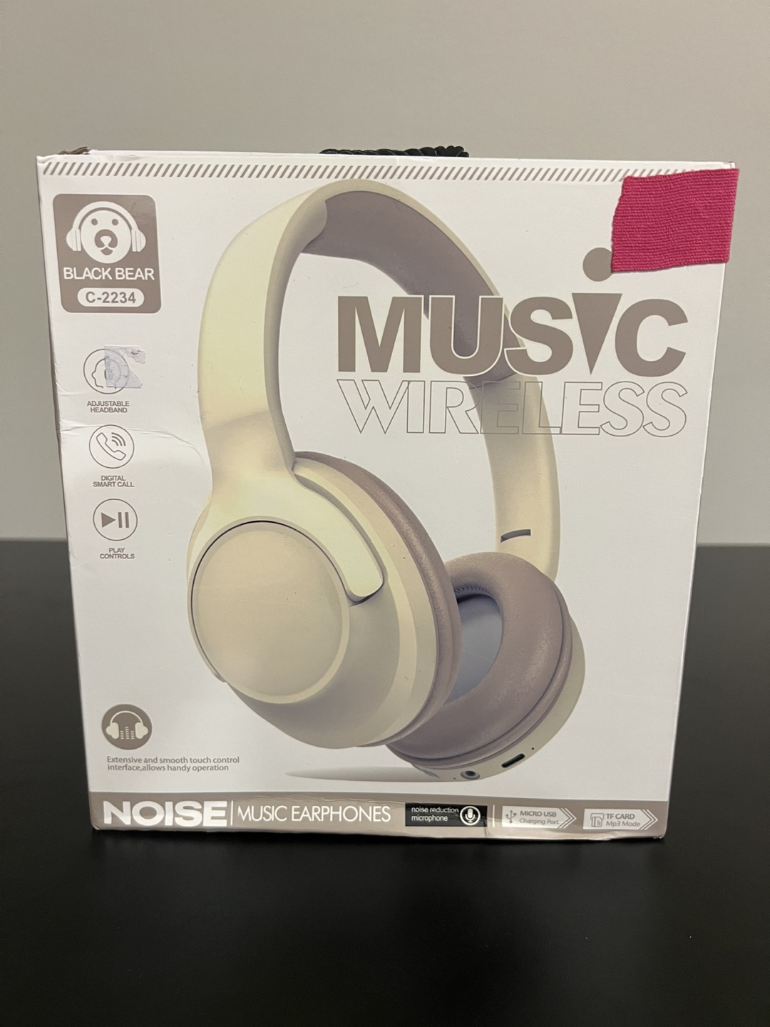 Black Bear Wireless Noise Cancelling Headphones