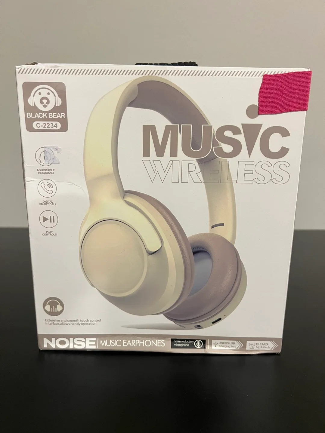 Black Bear Wireless Noise Cancelling Headphones thumbnail