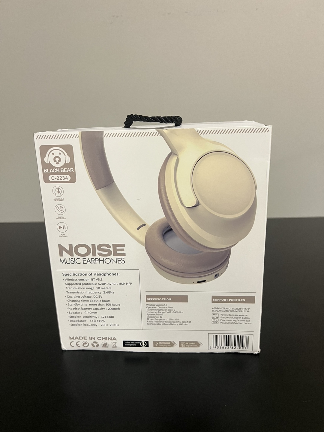 Black Bear Wireless Noise Cancelling Headphones - photo 3