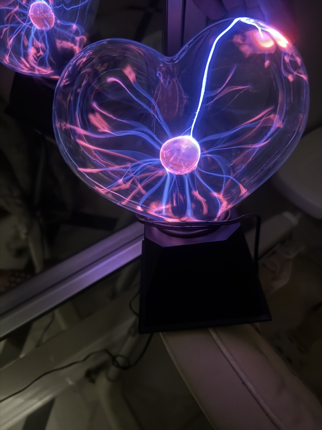 Heart-shaped Plasma Ball Lamp