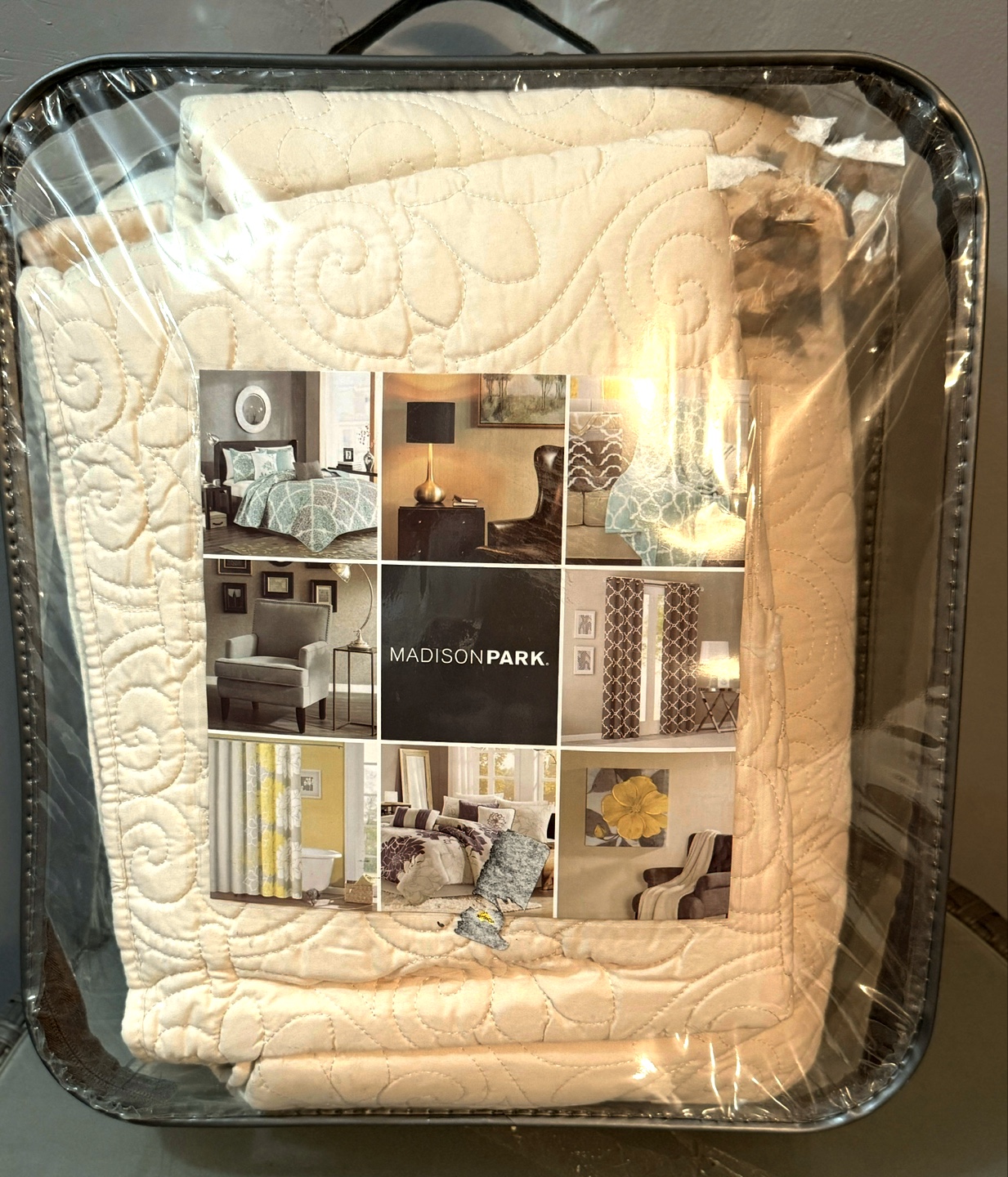 Madison Park Mansfield King/Cal King Quilt Set - Ivory - photo 4