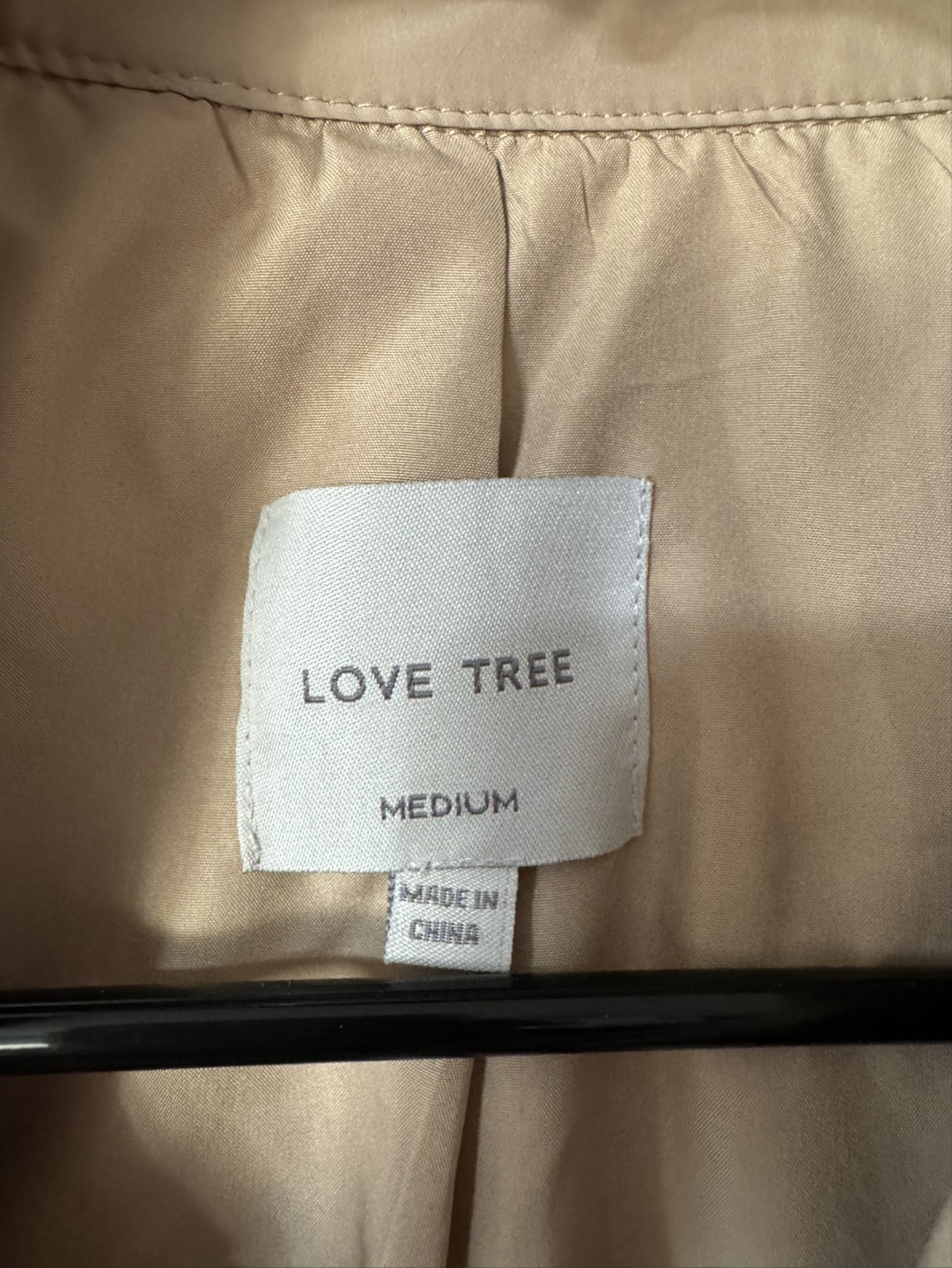 Love Tree quilted button-up jacket, size medium - photo 2