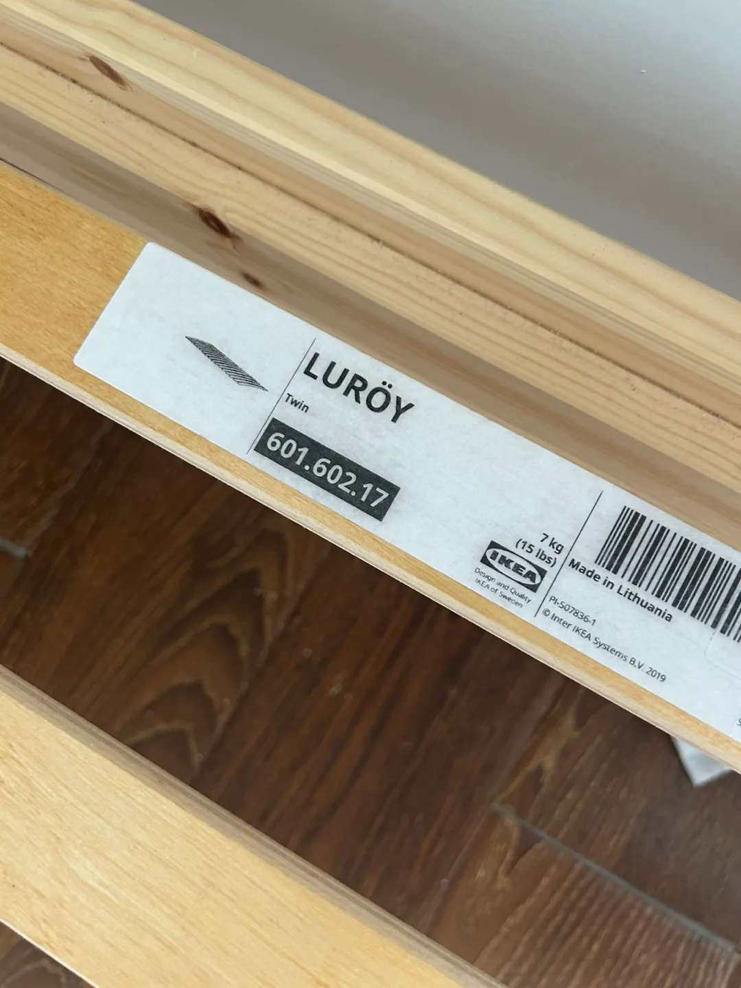 IKEA Twin Bed Frame with Mattress image indicator(6)