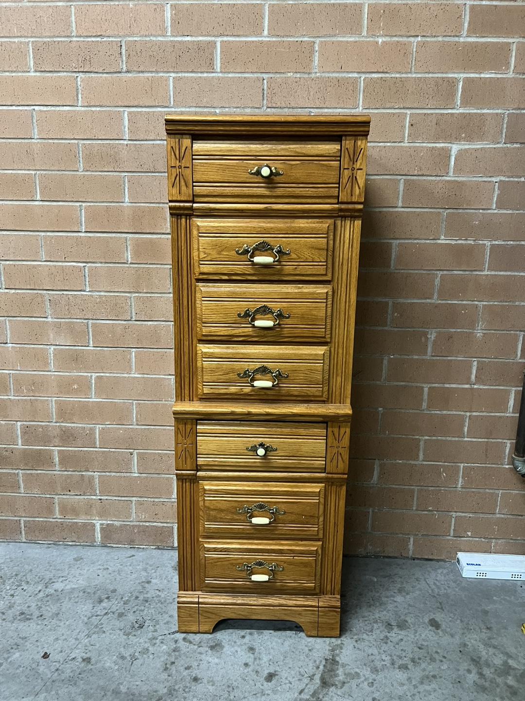 Stanley Tall Wooden Chest of Drawers