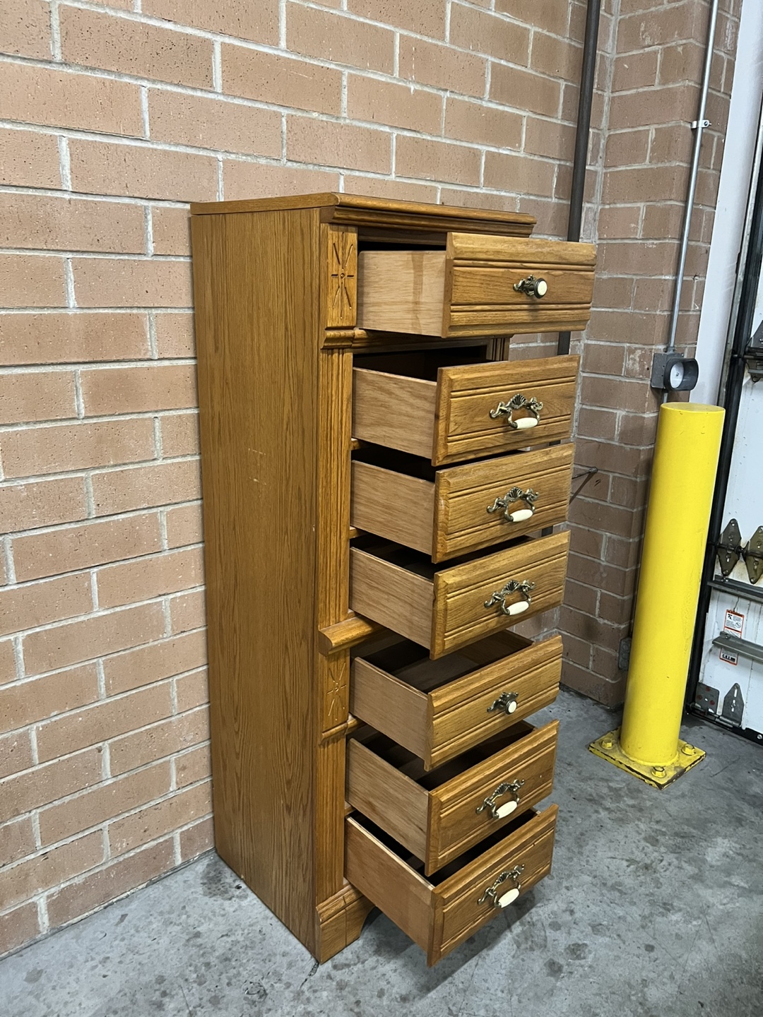 Stanley Tall Wooden Chest of Drawers - photo 5