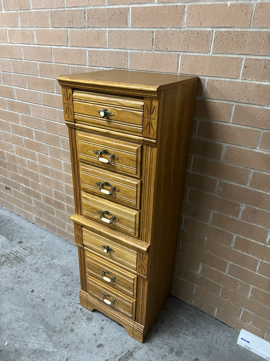 Stanley Tall Wooden Chest of Drawers - photo 3