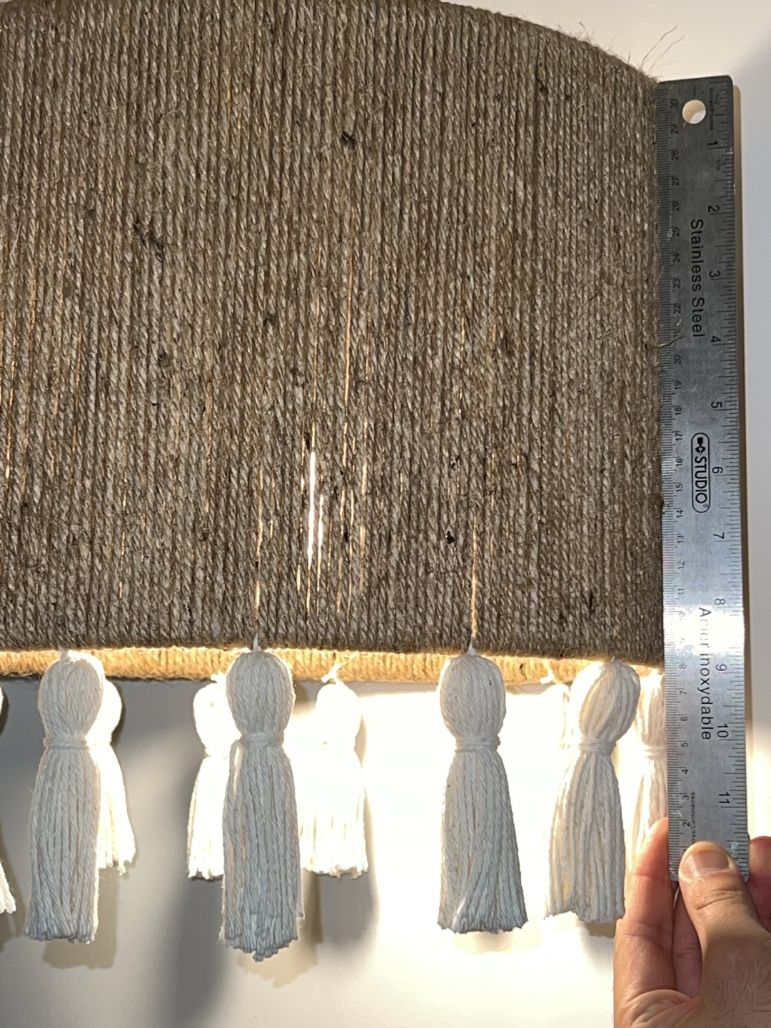 Bohemian Jute Pendant Light with Tassels - photo 2