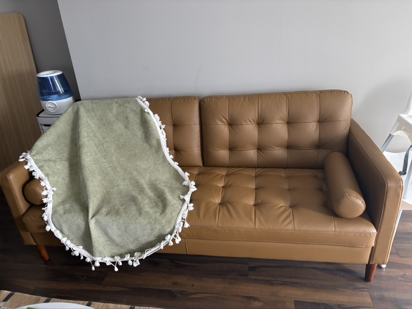 Tan Leather Sofa