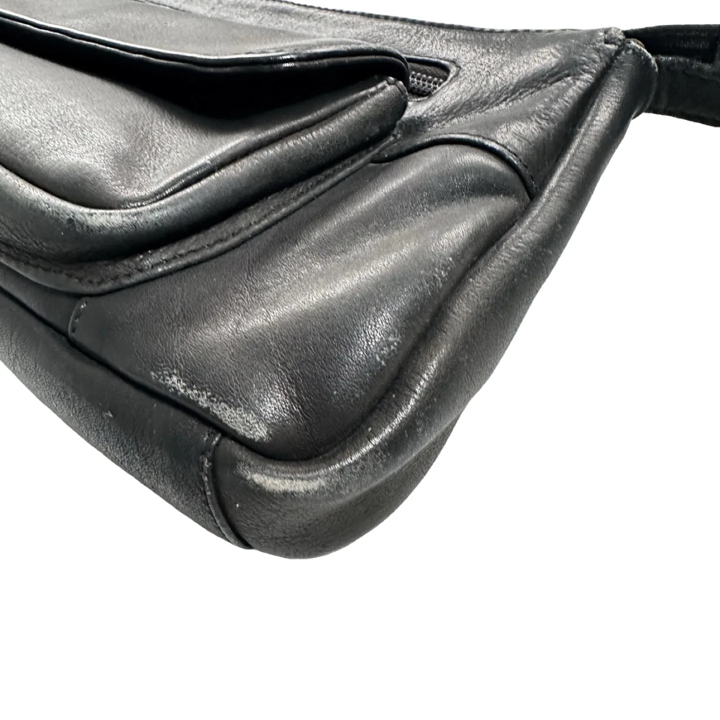 Derek Alexander Black Leather Crossbody Phone Bag image indicator(9)