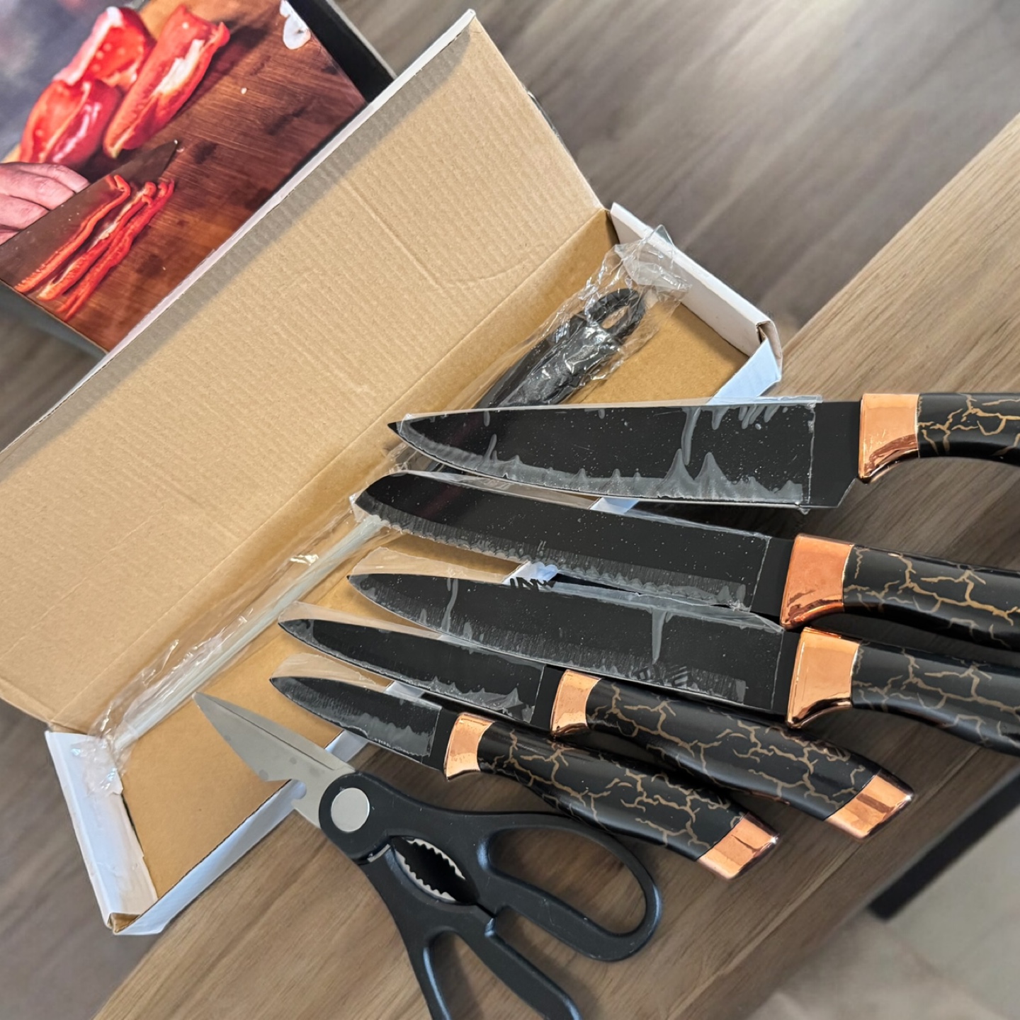 9-Piece CREASthQS Knife Set with Acrylic Stand - photo 2