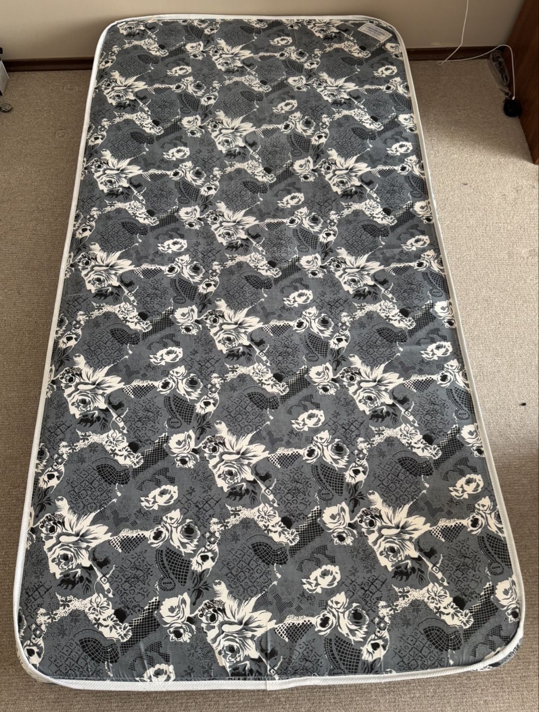 Single Mattress Topper - Floral Design