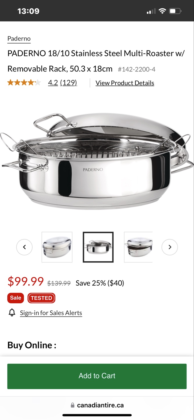 Basic Arcosteel 18/10 Stainless Steel Multi-Roaster - photo 2