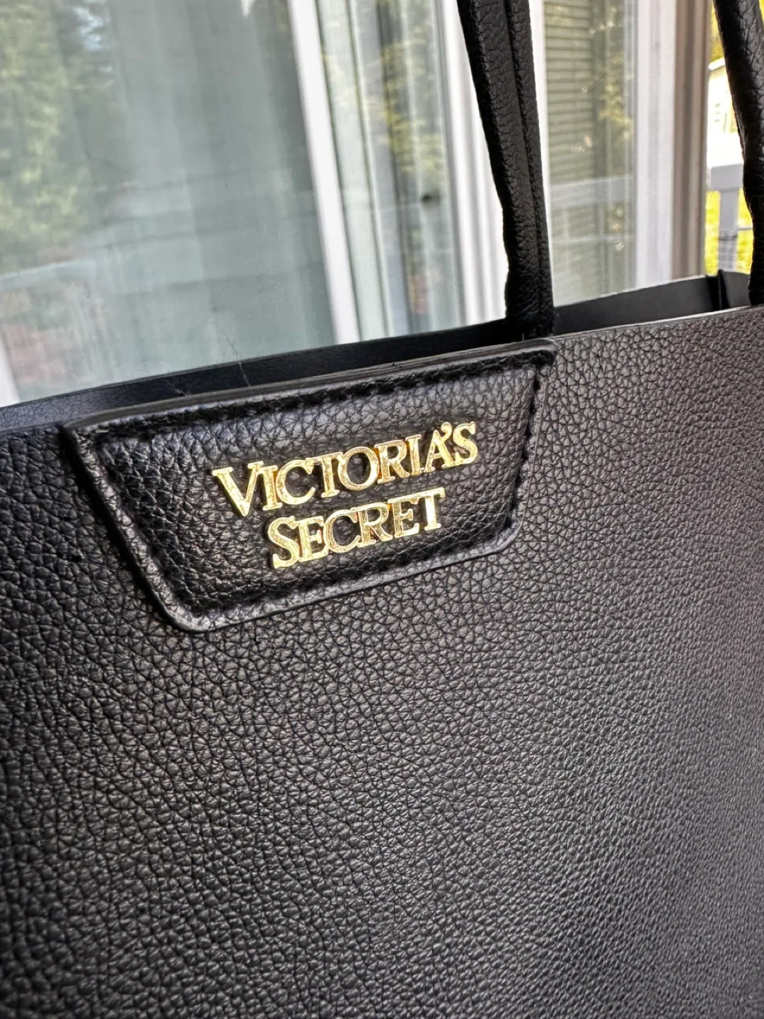 Victoria's Secret Black Tote Bag with Fringe Detail image indicator(2)