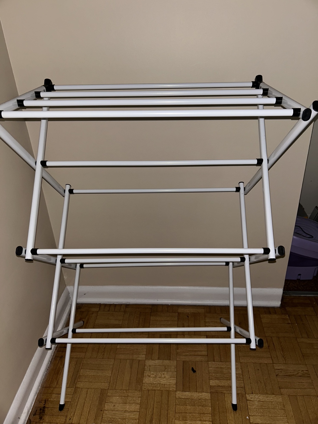 White Clothes Drying Rack