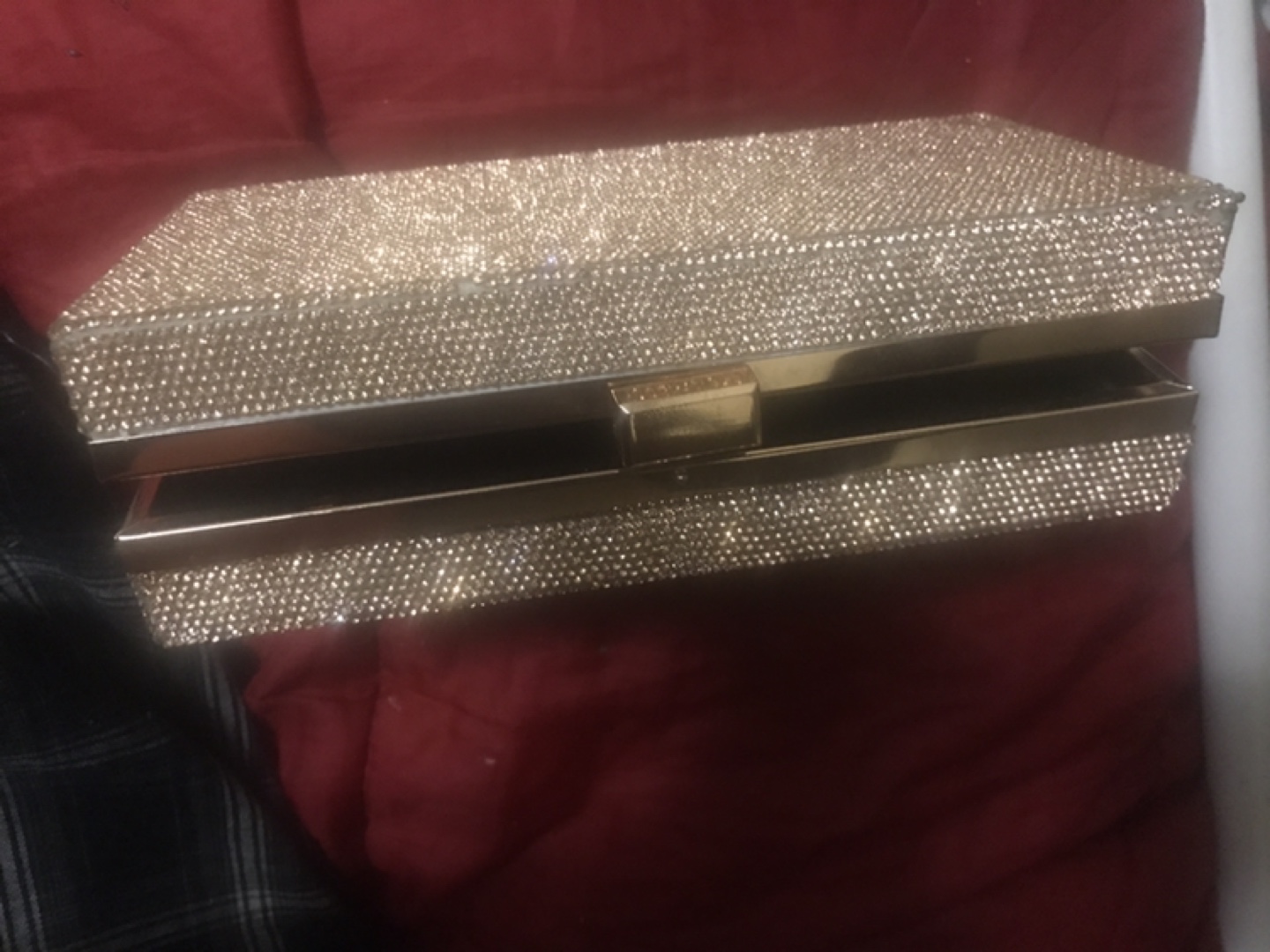 Sparkly Gold Rhinestone Clutch
