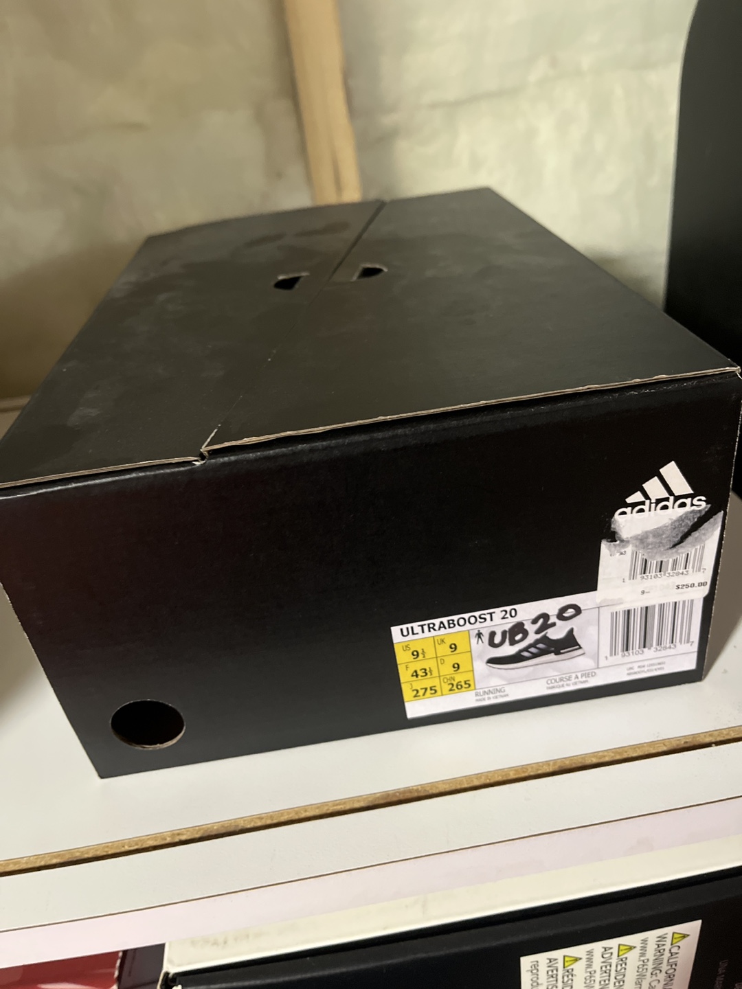 Adidas Ultraboost 20 Running Shoes - Size 9 - photo 2
