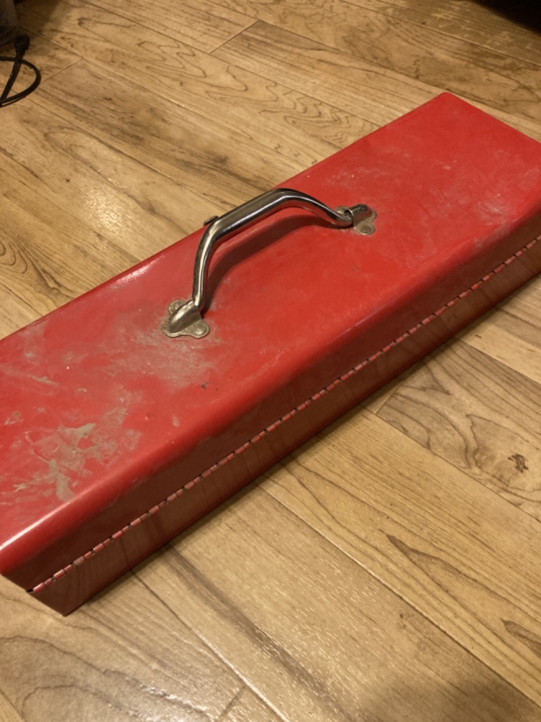 Small Red Metal Tool Box with Assorted Hand Tools - photo 5