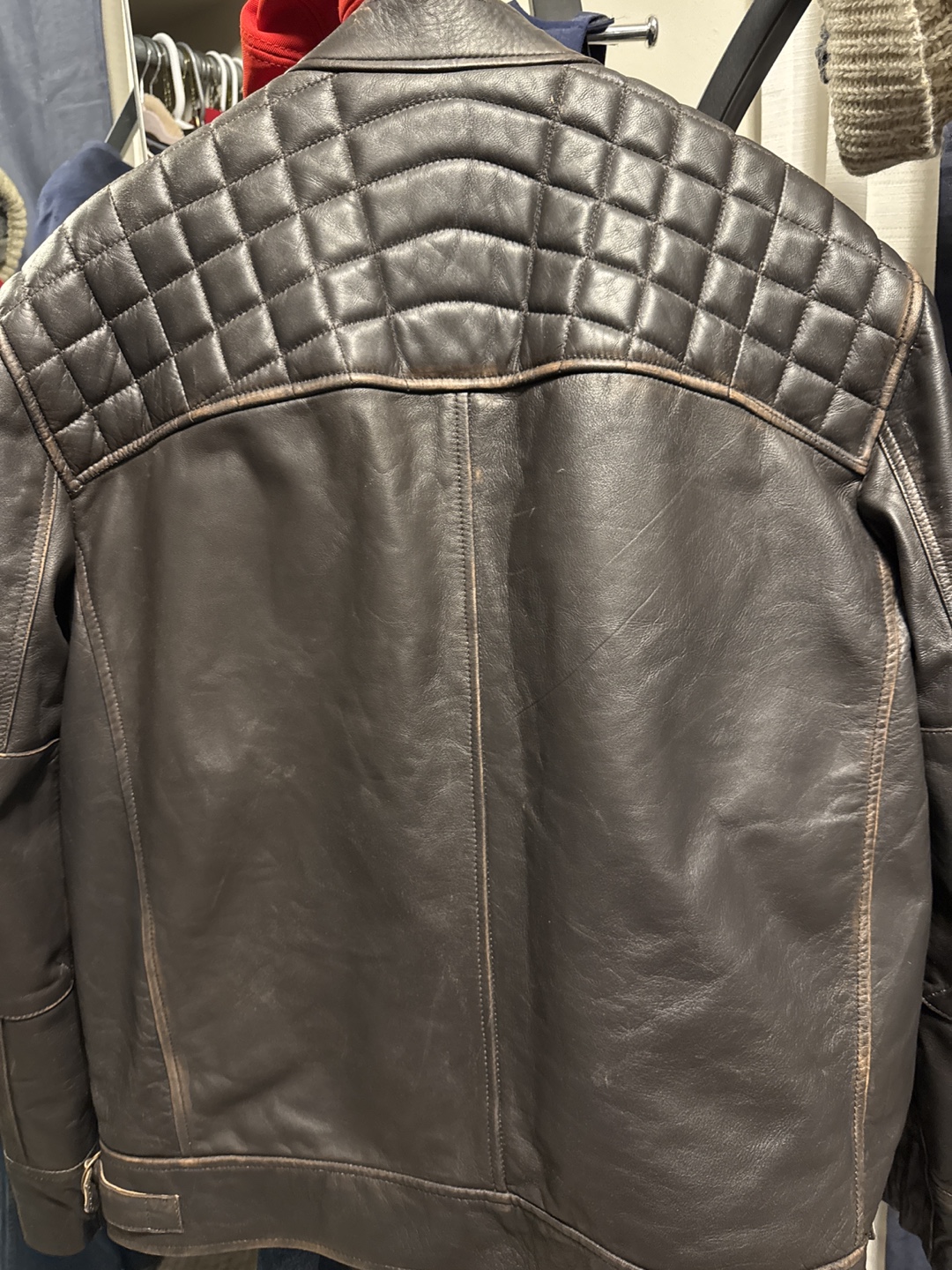 Men's Brown Leather Jacket - photo 3