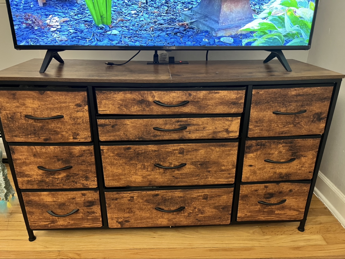 Rustic Multi-Drawer Storage Console