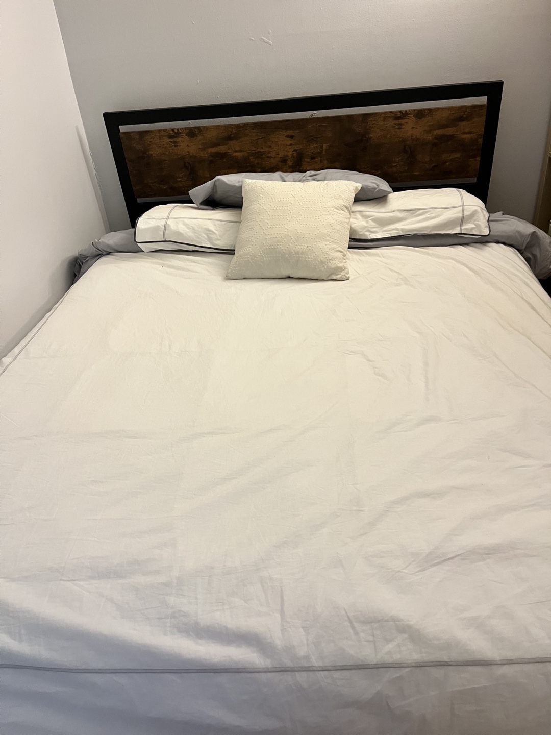 Full-Size Bed Frame with Headboard