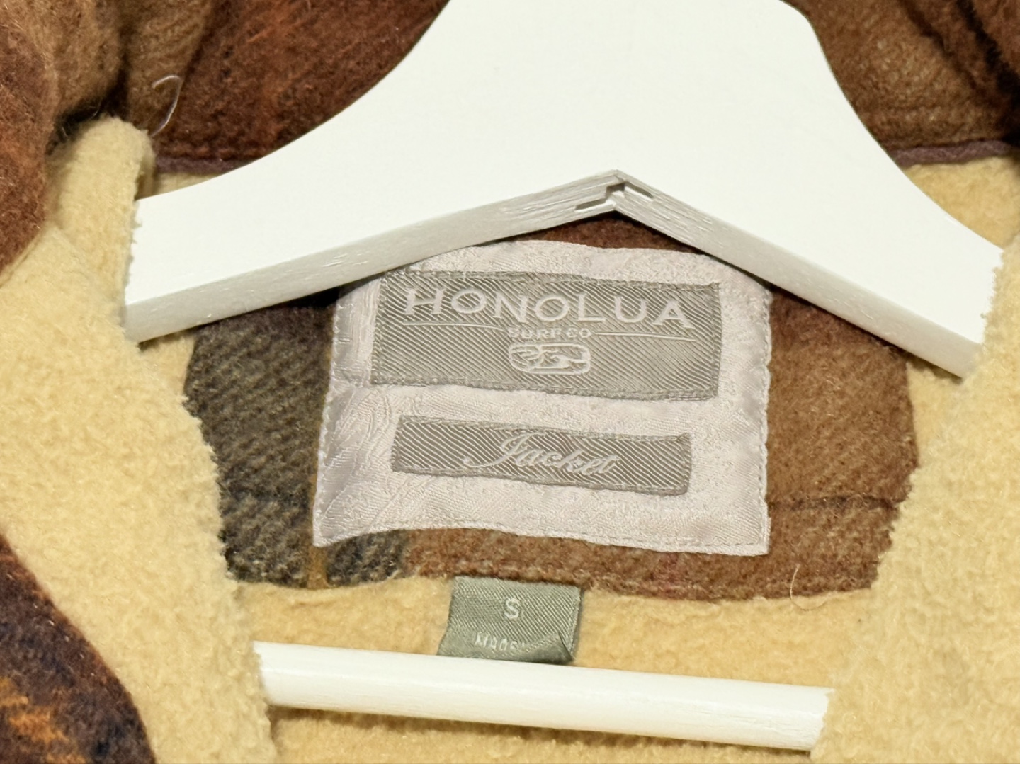 Honolua Surf Co. Flannel Jacket - Size Small - photo 2