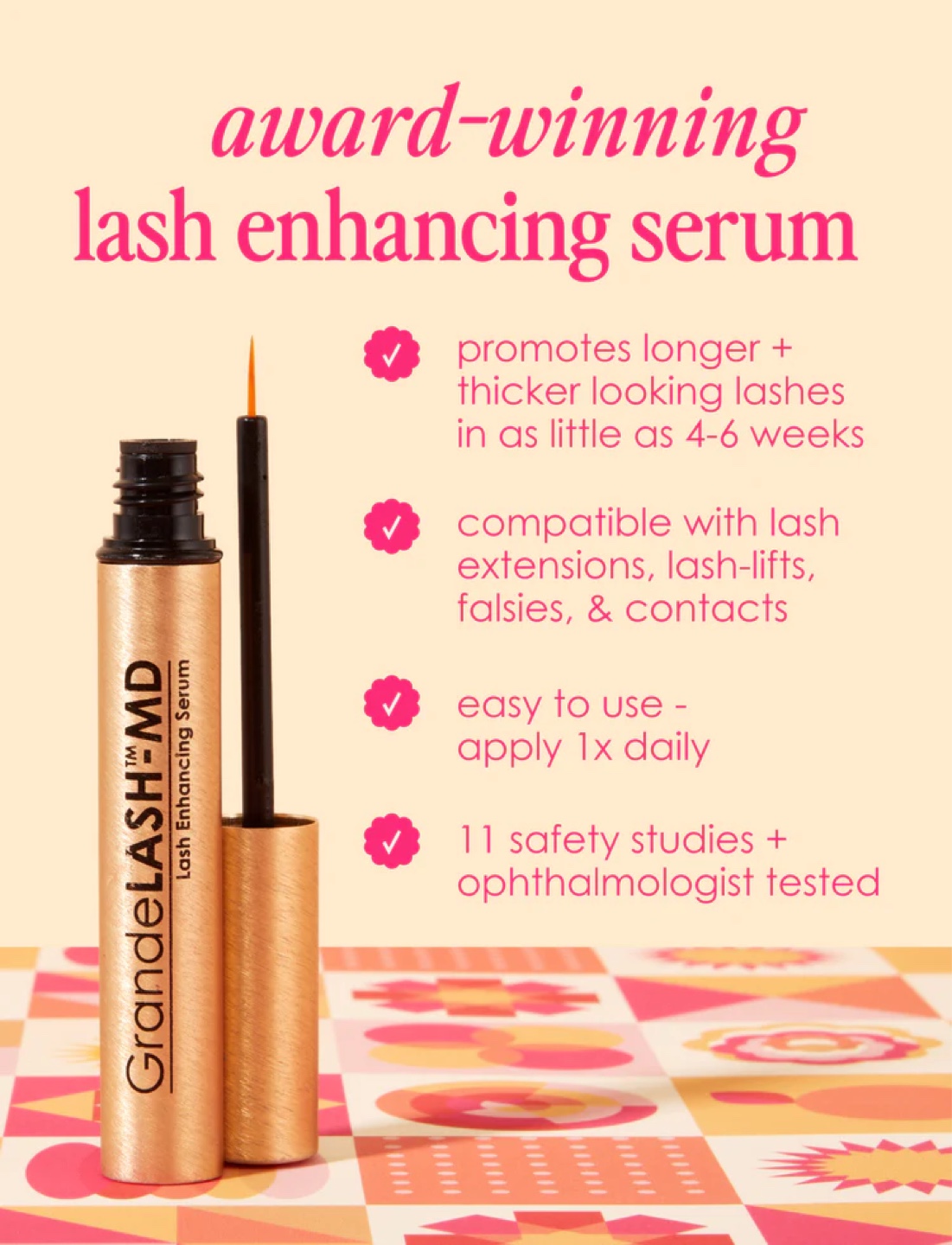 GrandeLASH-MD Peptide Lash Enhancing Serum - photo 2