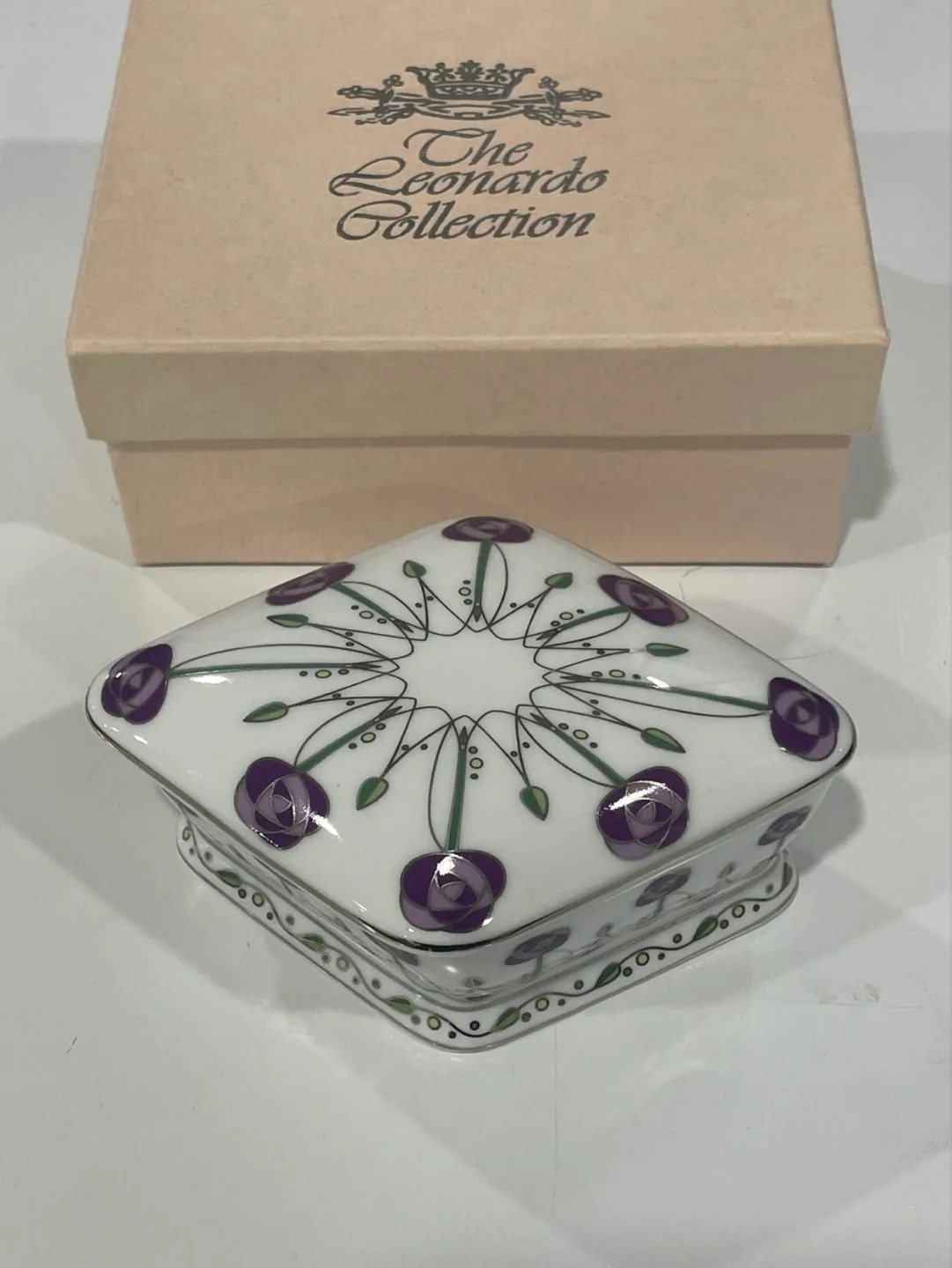 The Leonardo Collection Porcelain Trinket Box thumbnail