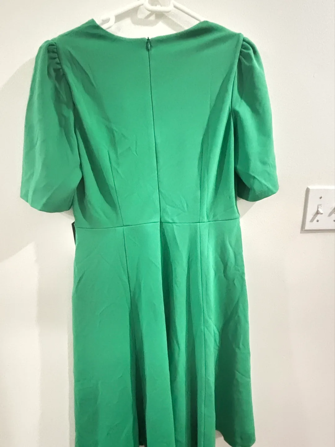 Donna Morgan Bright Jade Green Fit and Flare Dress, Size 12 image indicator(6)