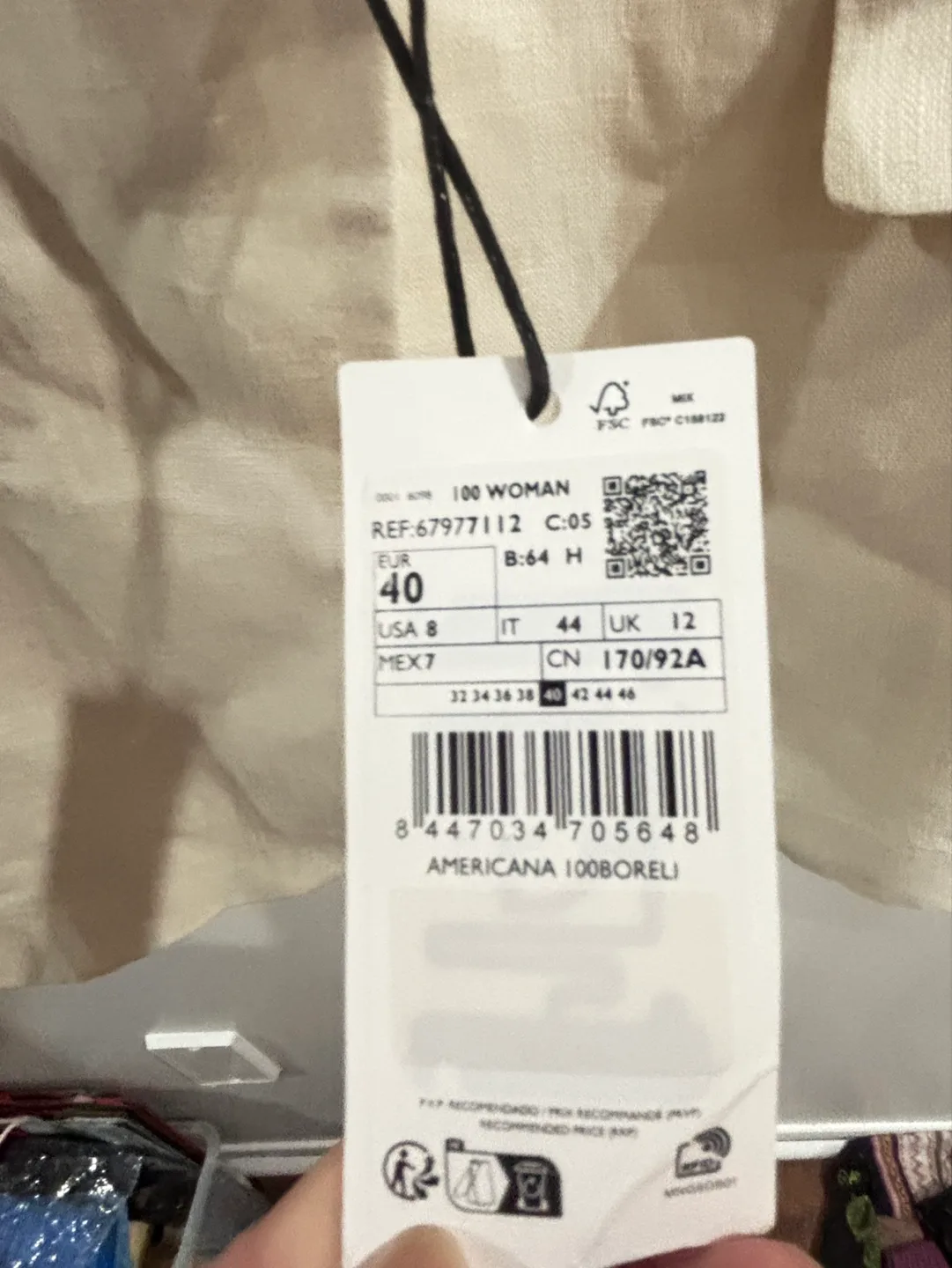 Mango Women’s  Linen Blazer image indicator(8)