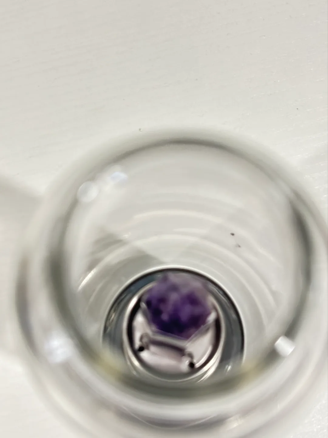 Amethyst Crystal Infused Glass Water Bottle with Neoprene Sleeve image indicator(6)