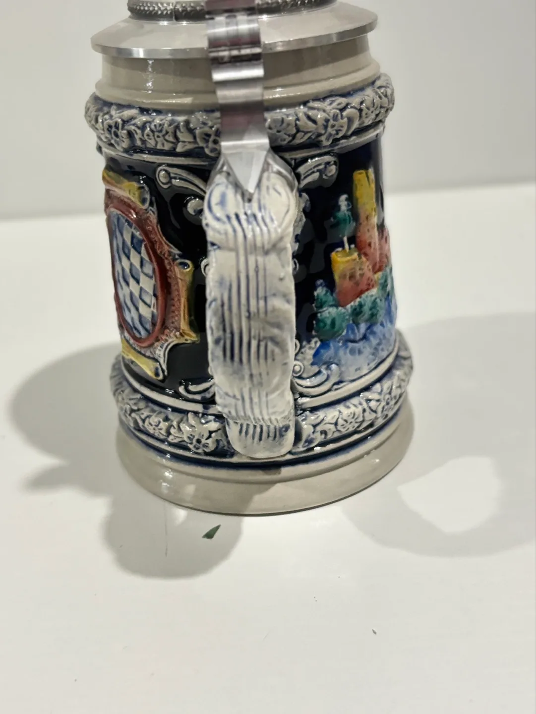 Vintage German Beer Stein with Lid image indicator(6)