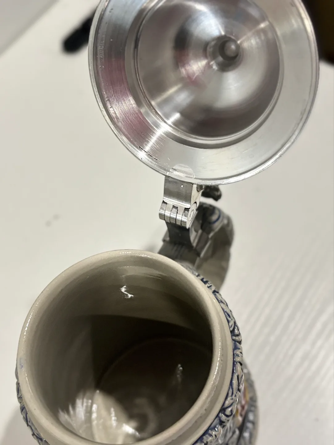 Vintage German Beer Stein with Lid image indicator(5)