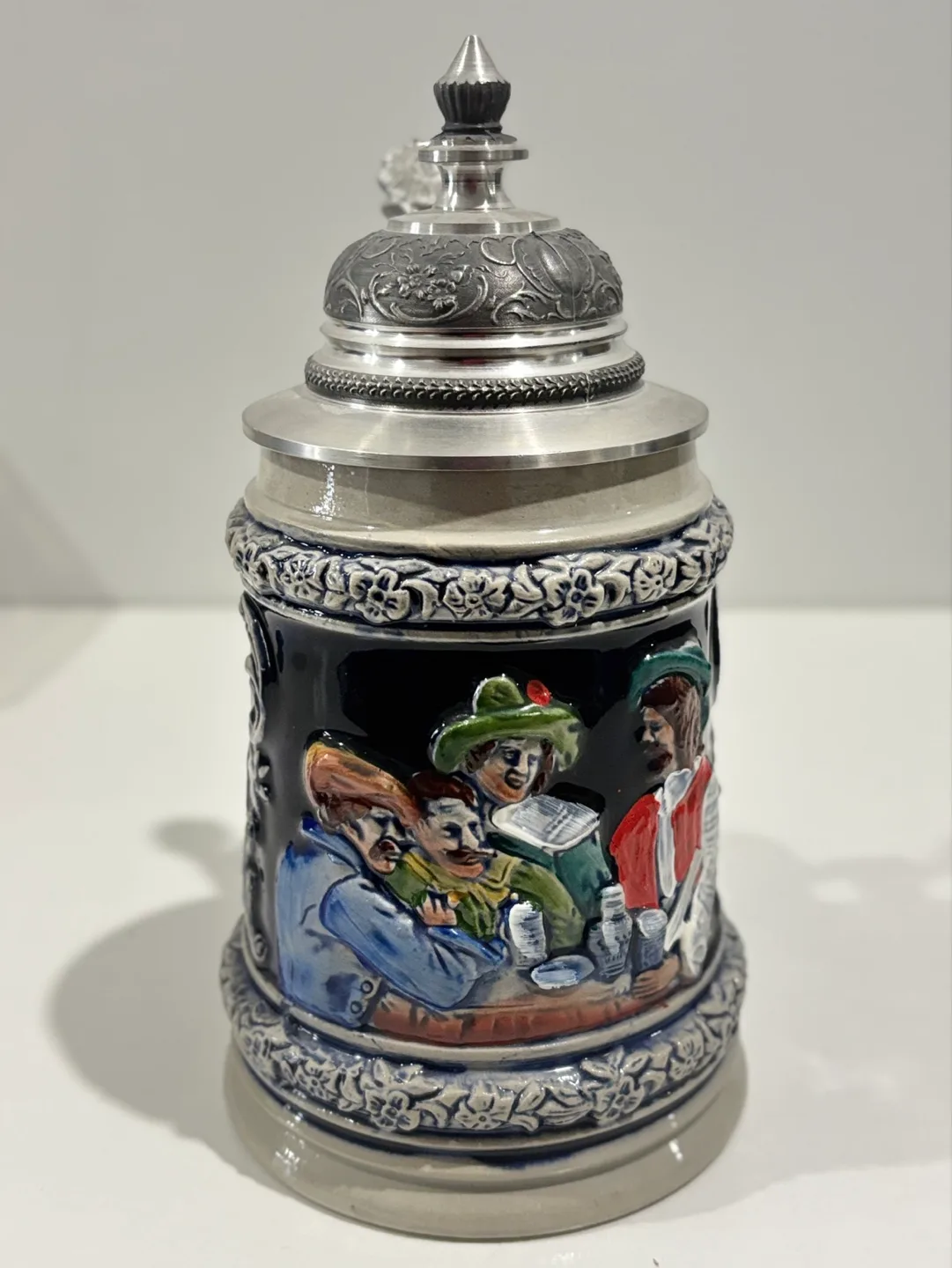 Vintage German Beer Stein with Lid image indicator(2)