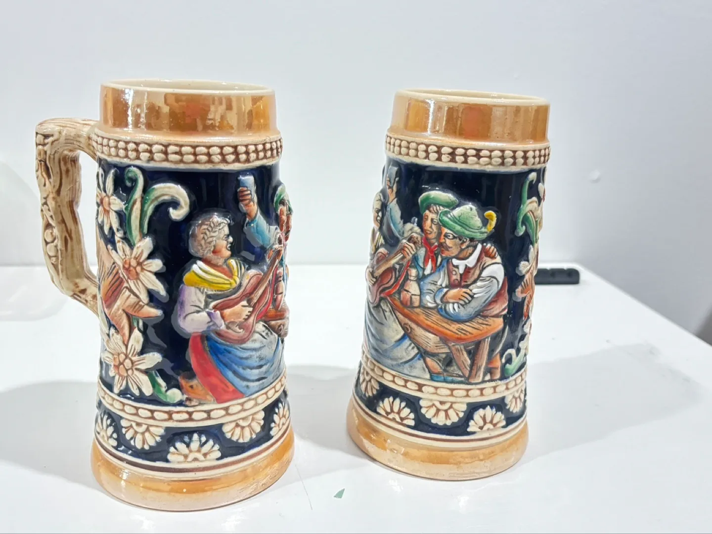 Vintage Pair of German Beer Stein image indicator(10)