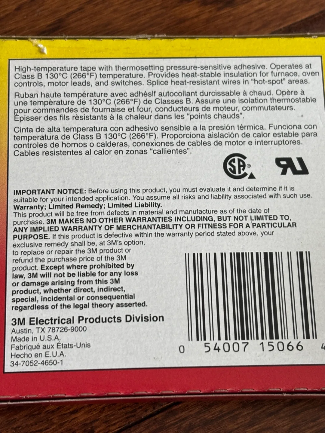 Scotch 27 Glass Cloth Electrical Tape - High-Temperature image indicator(2)