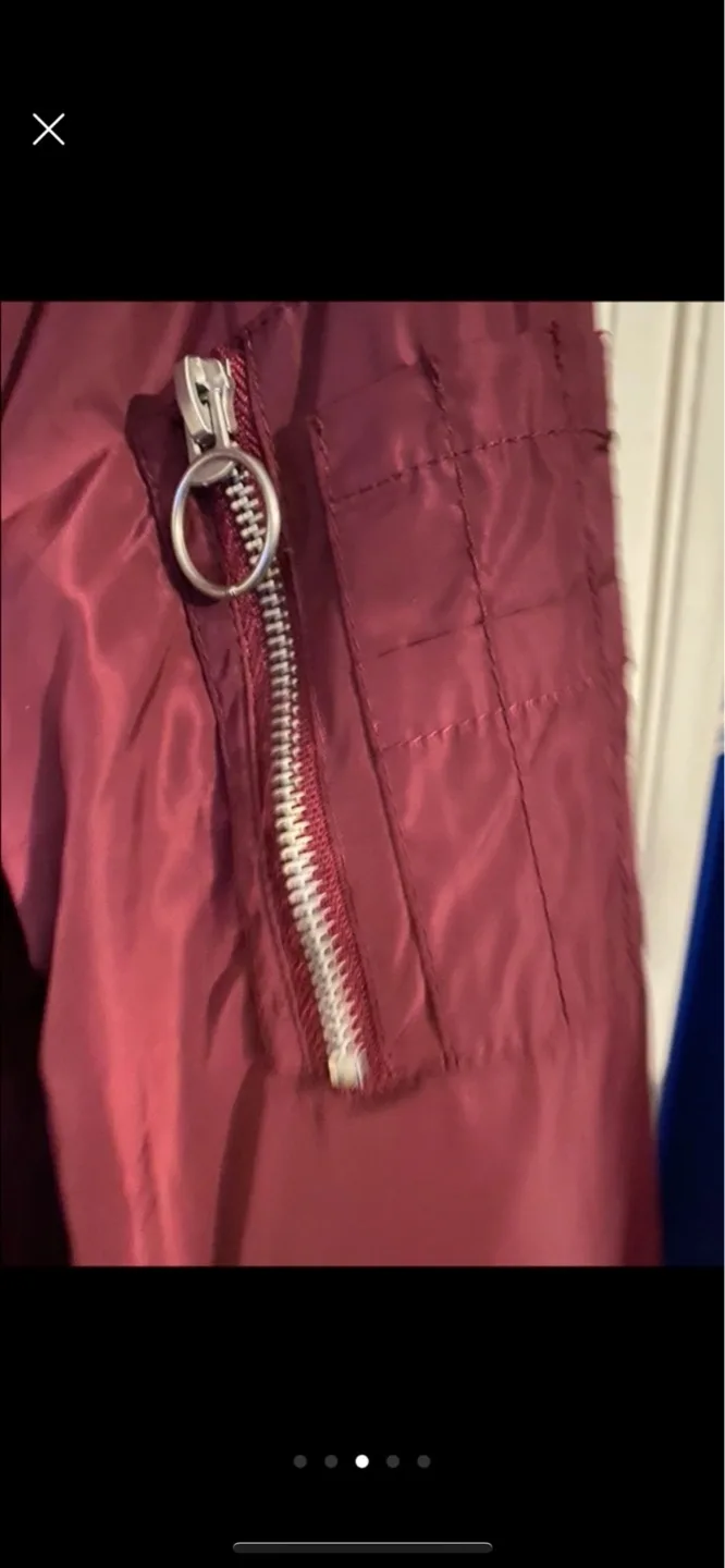 Garage M/M Burgundy Bomber Jacket image indicator(3)