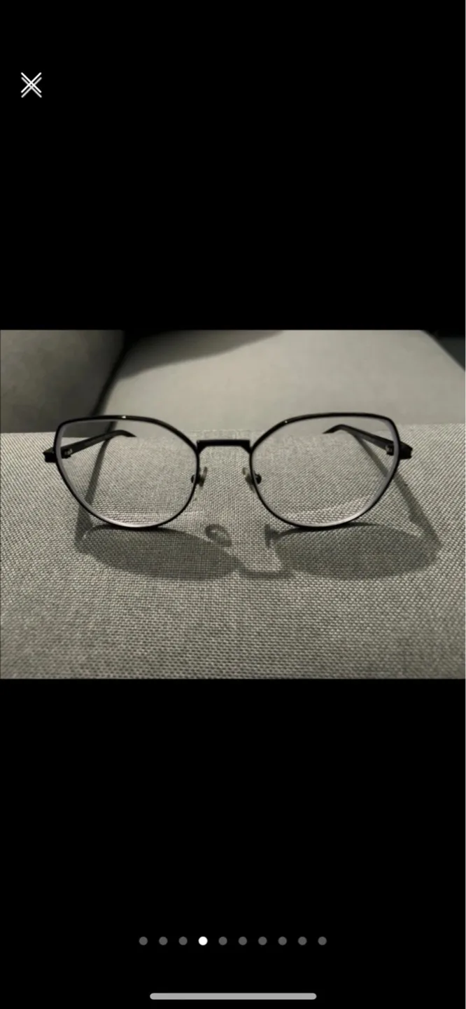 Prescription Black Cat Eye Glasses image indicator(4)