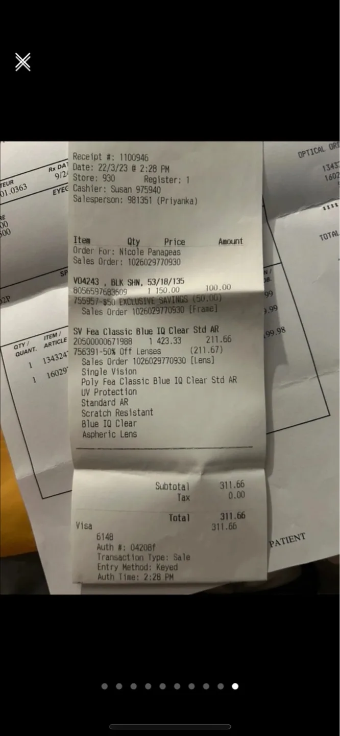 Prescription Black Cat Eye Glasses image indicator(9)