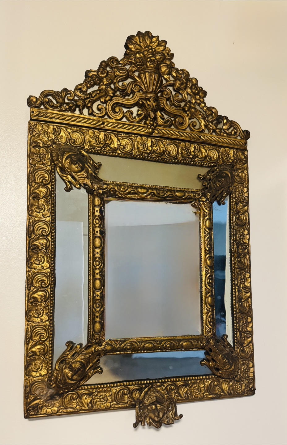 Antique Ornate Gold Mirror - photo 2