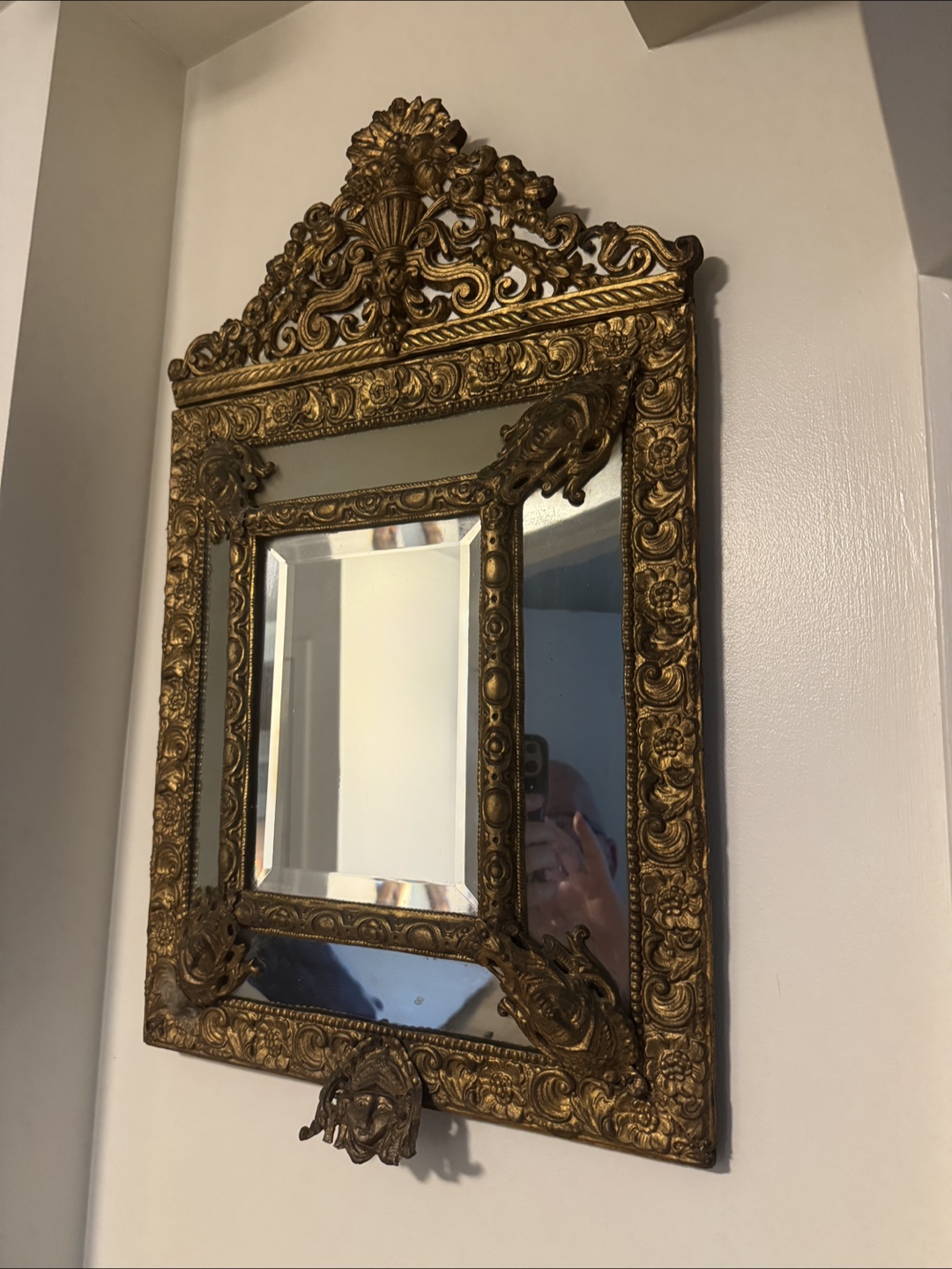 Antique Ornate Gold Mirror