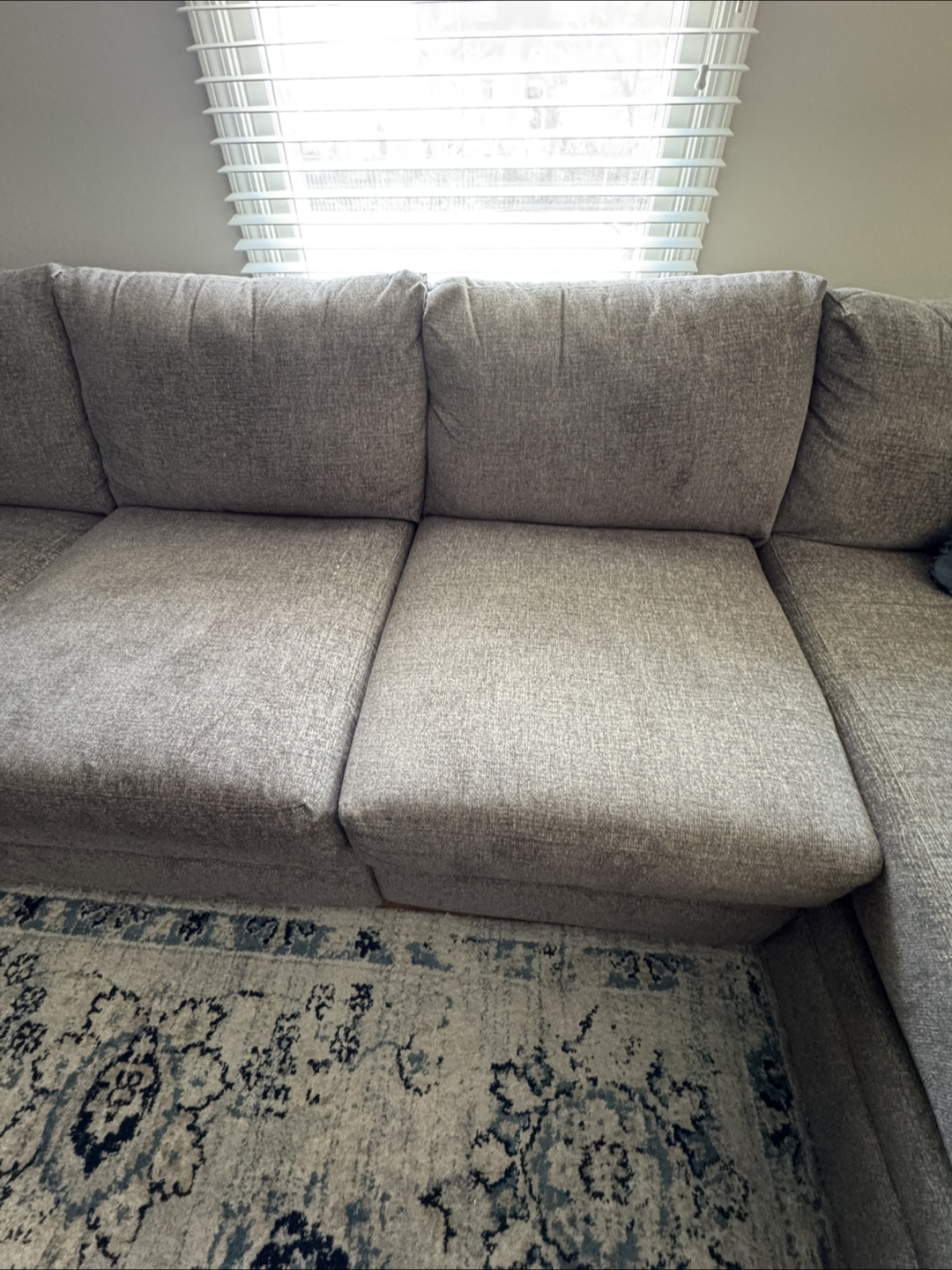 Large Grey Sectional Sofa - photo 3