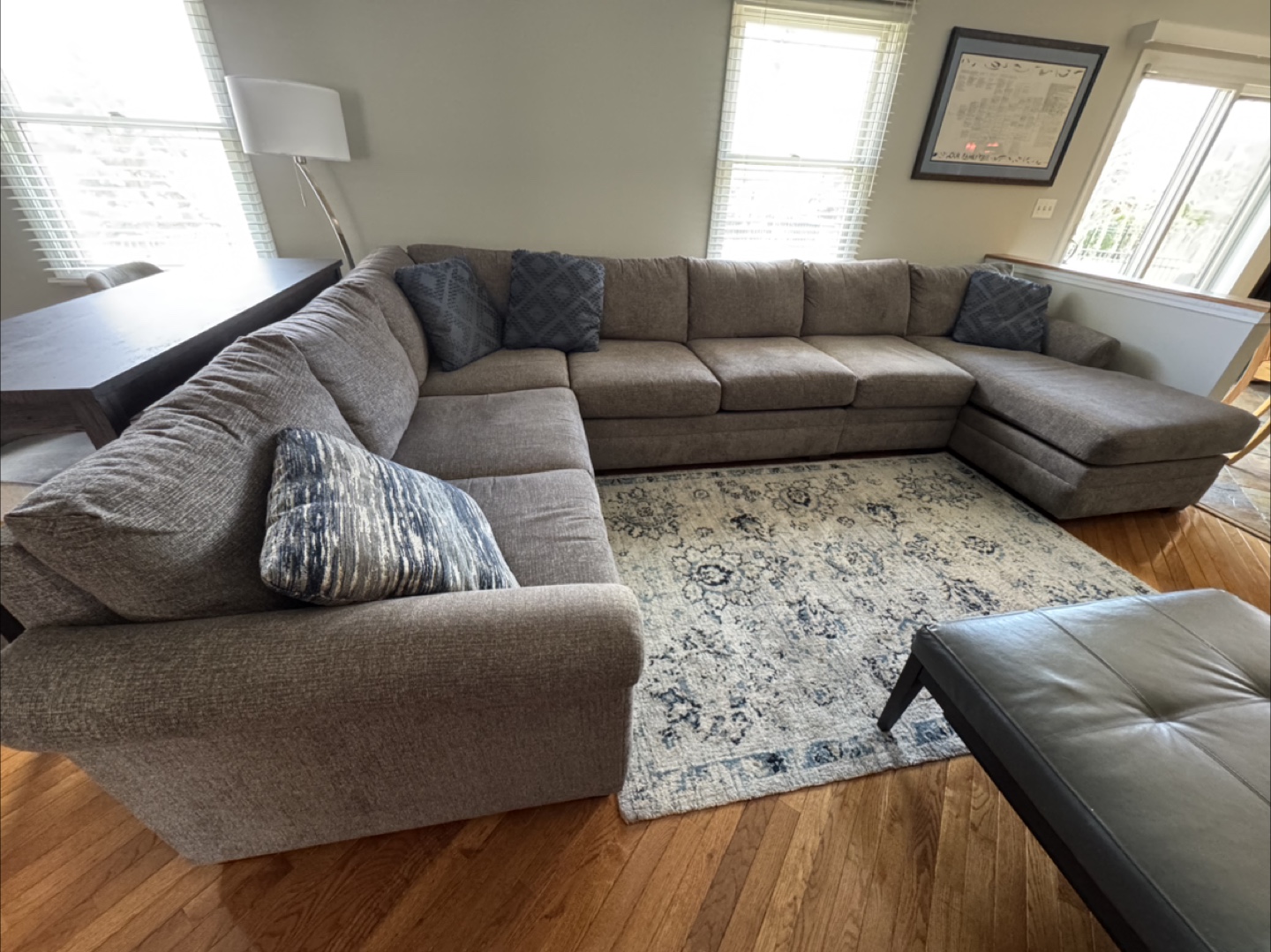 Large Grey Sectional Sofa
