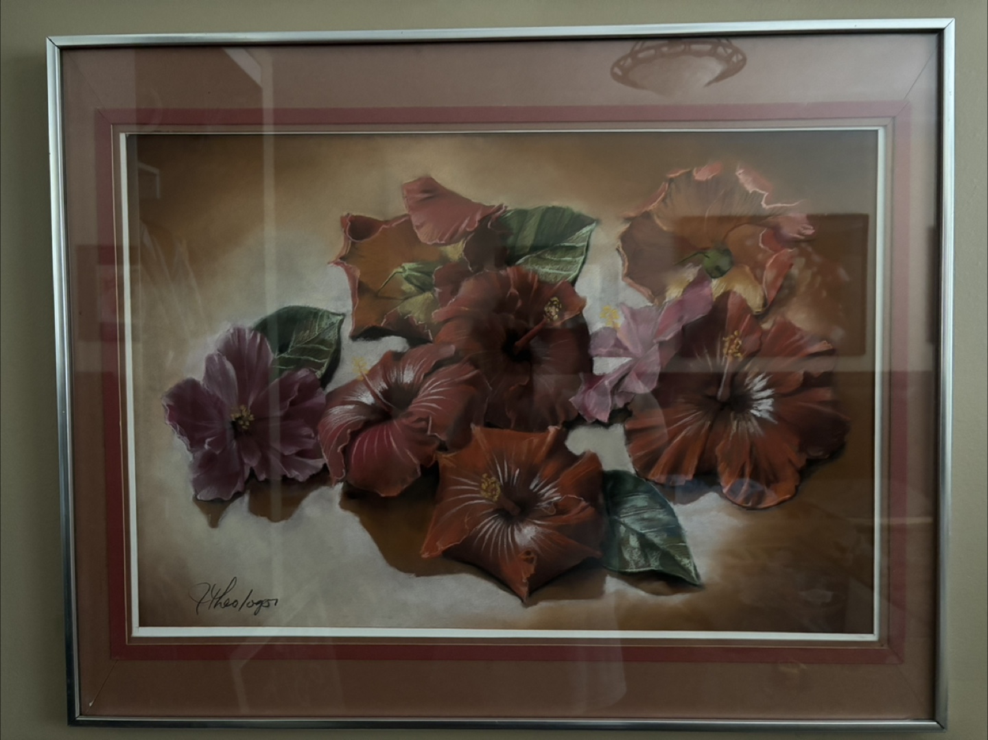 Framed Pastel Flower Prints by Jim Theoluogos - photo 4