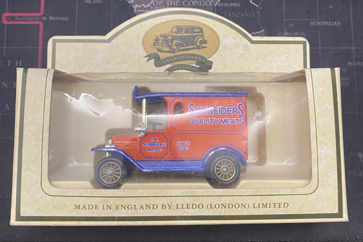 Collectible Lledo Schneider's Quality Meats Delivery Van