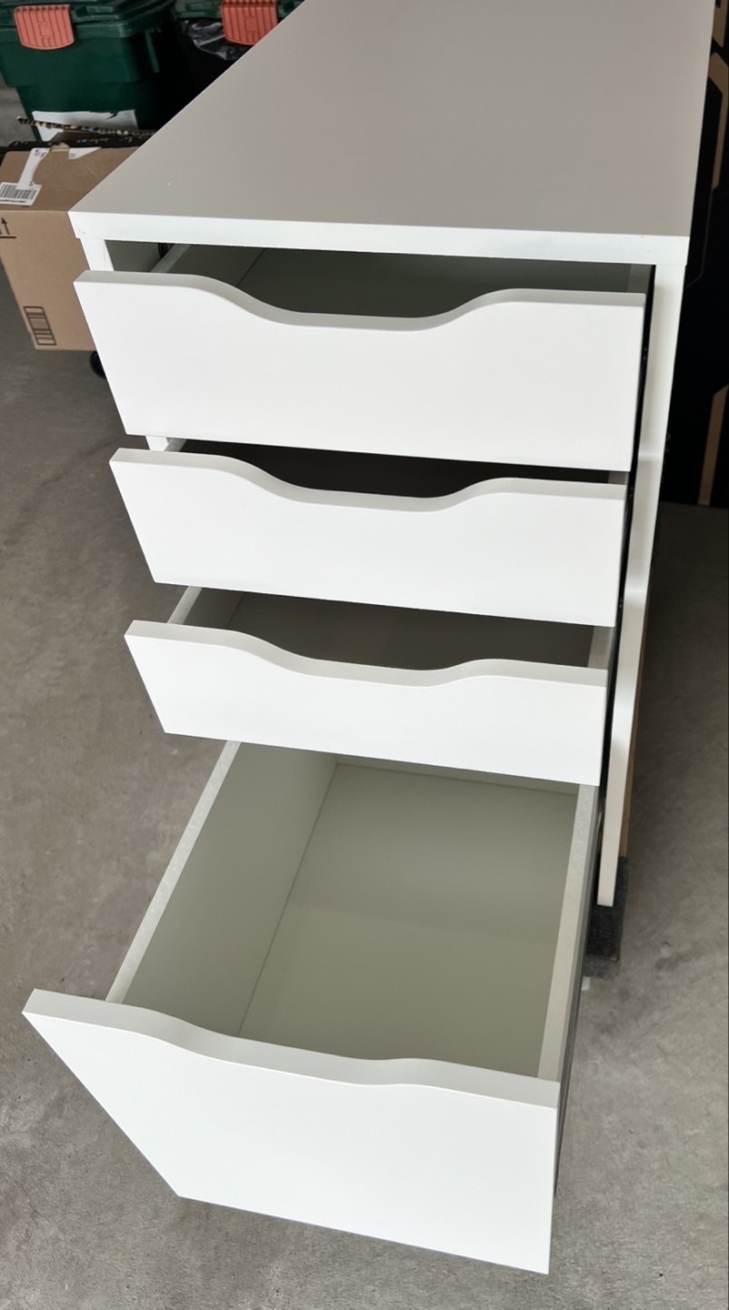 IKEA Alex White 5-Drawer Chest - photo 2