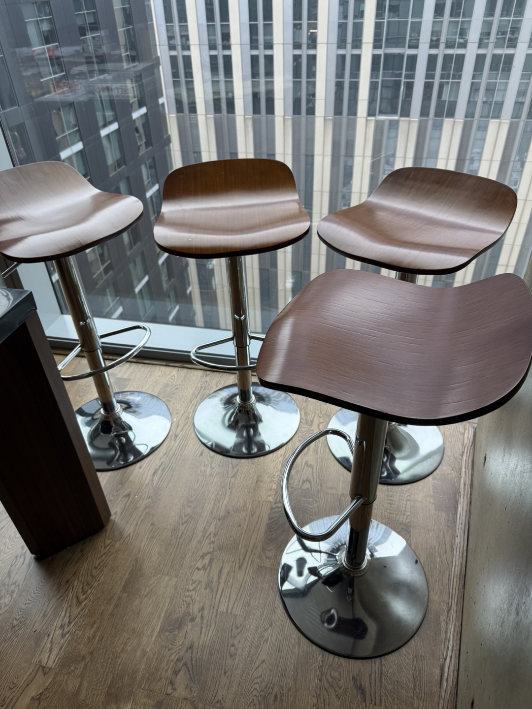 Set of Four Modern Bar Stools
